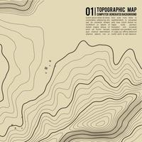 Topographic map background with space for copy . Line topography map contour background , geographic grid abstract vector illustration . Mountain hiking trail over terrain .