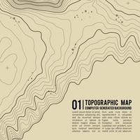 Topographic map background with space for copy . Line topography map contour background , geographic grid abstract vector illustration . Mountain hiking trail over terrain .