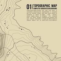 Topographic map background with space for copy . Line topography map contour background , geographic grid abstract vector illustration . Mountain hiking trail over terrain .