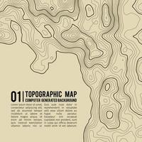 Topographic map background with space for copy . Line topography map contour background , geographic grid abstract vector illustration . Mountain hiking trail over terrain .