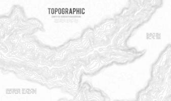 fondo de contorno del mapa topográfico. mapa topográfico con elevación. vector de mapa de contorno. Ilustración de vector abstracto de cuadrícula de mapa de topografía mundial geográfica.