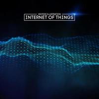 Internet of things background. Iot technology background EPS 10 vector