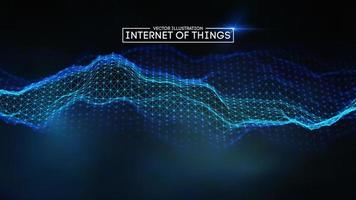 Internet of things background. Iot technology background EPS 10 vector