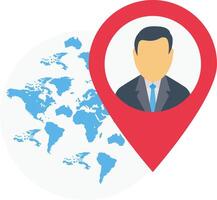 global location vector illustration on a background.Premium quality symbols.vector icons for concept and graphic design.