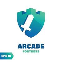 Arcade Fortress Logo vector