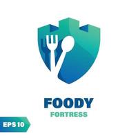 Foody Fortress Logo vector