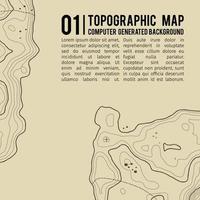 Topographic map background with space for copy . Line topography map contour background , geographic grid abstract vector illustration . Mountain hiking trail over terrain .