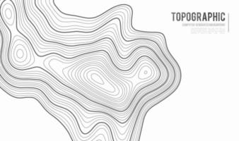 fondo de contorno del mapa topográfico. mapa topográfico con elevación. vector de mapa de contorno. Ilustración de vector abstracto de cuadrícula de mapa de topografía mundial geográfica.