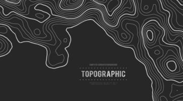 topografía vectorial de contornos grises. ilustración de vector de topografía de montaña geográfica. textura de patrón topográfico. mapa en terreno vectorial terrestre. líneas de altura de contorno gráfico de elevación. mapa topográfico