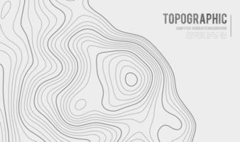 fondo de contorno del mapa topográfico. mapa topográfico con elevación. vector de mapa de contorno. Ilustración de vector abstracto de cuadrícula de mapa de topografía mundial geográfica.