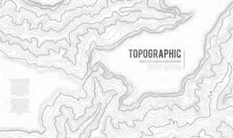 fondo de contorno del mapa topográfico. mapa topográfico con elevación. vector de mapa de contorno. Ilustración de vector abstracto de cuadrícula de mapa de topografía mundial geográfica.