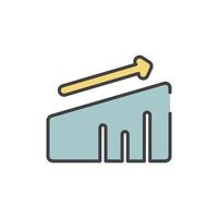 data analysis icon vector