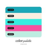 Accurately Color Palettes with Codes, Perfect for use by illustrators vector