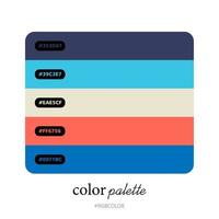 Accurately Color Palettes with Codes, Perfect for use by illustrators vector