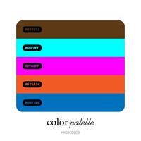 Accurately Color Palettes with Codes, Perfect for use by illustrators vector