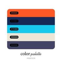 Accurately Color Palettes with Codes, Perfect for use by illustrators vector