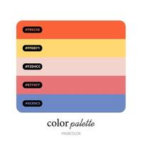 Accurately Color Palettes with Codes, Perfect for use by illustrators vector