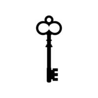 icono de llave antigua vector