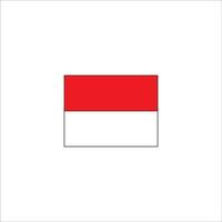 Indonesian flag icon logo vector design