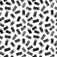 Vector seamless pattern. Repeatable texture with hand drawn small rectangular strokes. Artistic monochrome background.