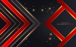 Abstract black,red and gold geometric background-01 vector