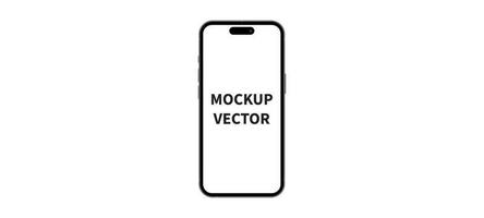Smartphone Mockup isolated on white background vector