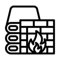 Firewall Icon Design vector