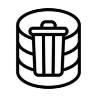 Delete Data Icon Design vector