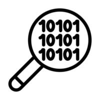 Code Search Icon Design vector