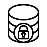 Locked Data Icon Design vector