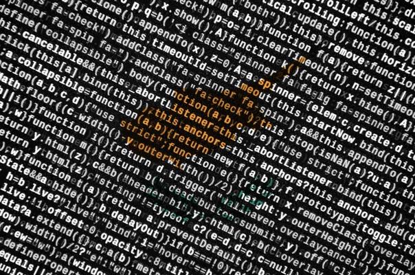 Cyprus flag is depicted on the screen with the program code. The concept of modern technology and site development