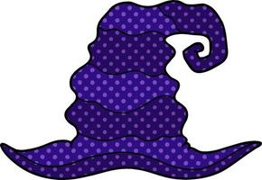 Cartoon witch hat vector