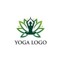 plantilla de vector de diseño de logotipo de yoga