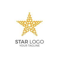 Gold Star Logo and Symbol Vector template