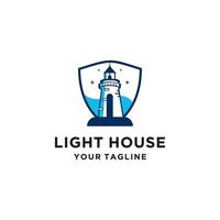 Lighthouse Logo design Vector illustration