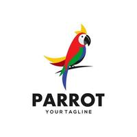 Parrot Logo Design Vector illustration