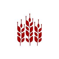 plantilla de vector de diseño de logotipo de agricultura de grano de trigo