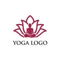 plantilla de vector de diseño de logotipo de yoga