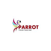 Parrot Logo Design Vector illustration