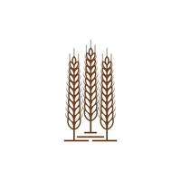 Wheat Grain Agriculture Logo Design Vector Template