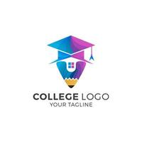 plantilla de vector de logotipo de universidad universitaria