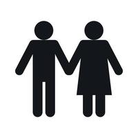 Man and woman icon vector