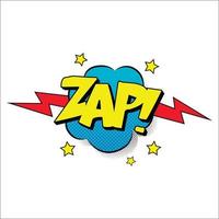 Zap sound effect illustration vector