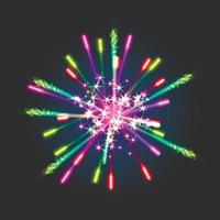 New firework sign vector