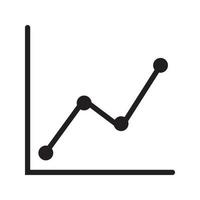 Growth statistics business icon vector