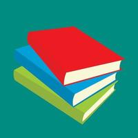 Books flat icons vector