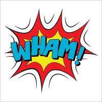 Wham sound effect illustration vector