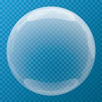 Nice bubble with glare icon vector