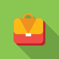 Briefcase flat icon vector