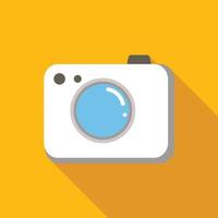 Camera colored flat icon vector